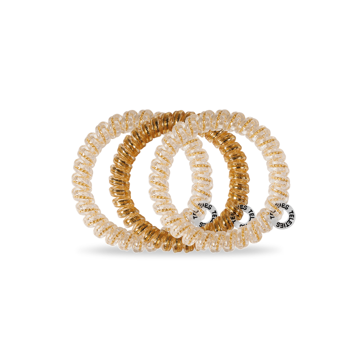 TELETIES - Spiral Hair Coils | Small | Luxury Living Hair Ties