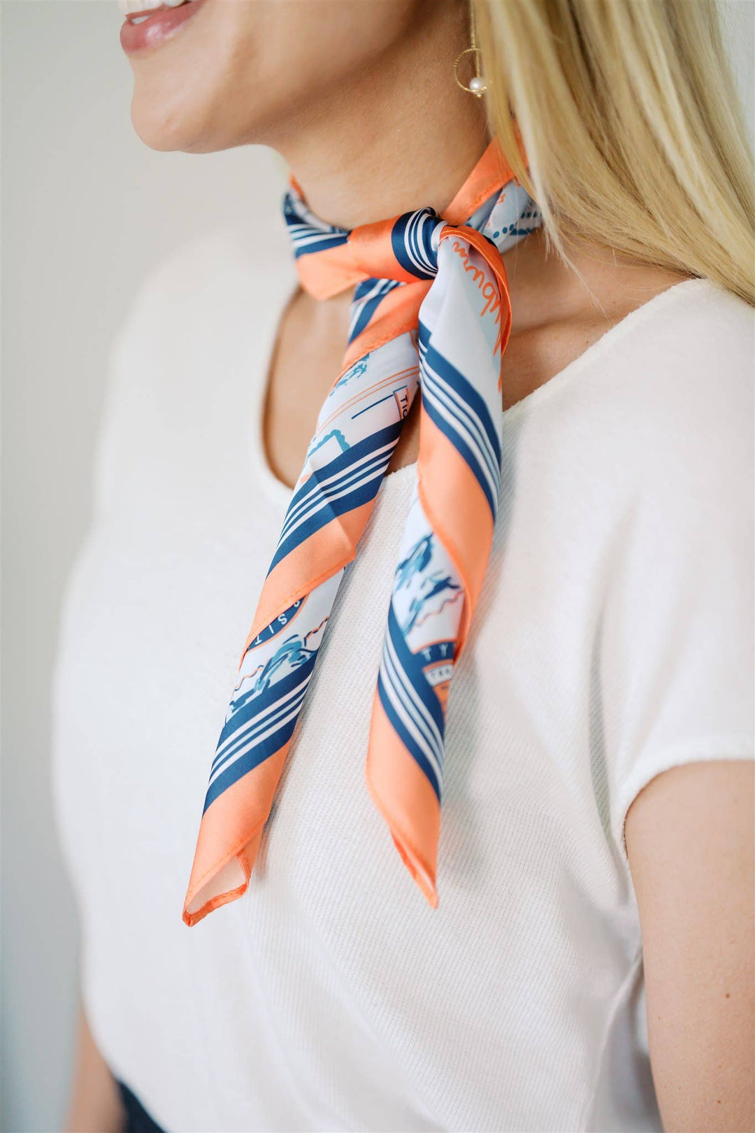 Gracefully Made Art - Auburn University Silk Scarf