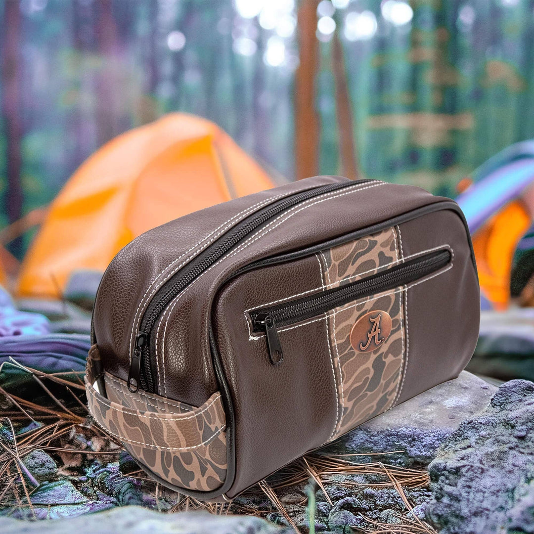 Zep-Pro - Alabama Crimson Tide Men's Camo Dopp Kit.: Brown/Tan