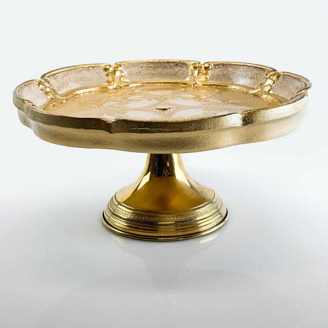 Via Graceffo - Florentine Carved Gilded Wood Cake Stand