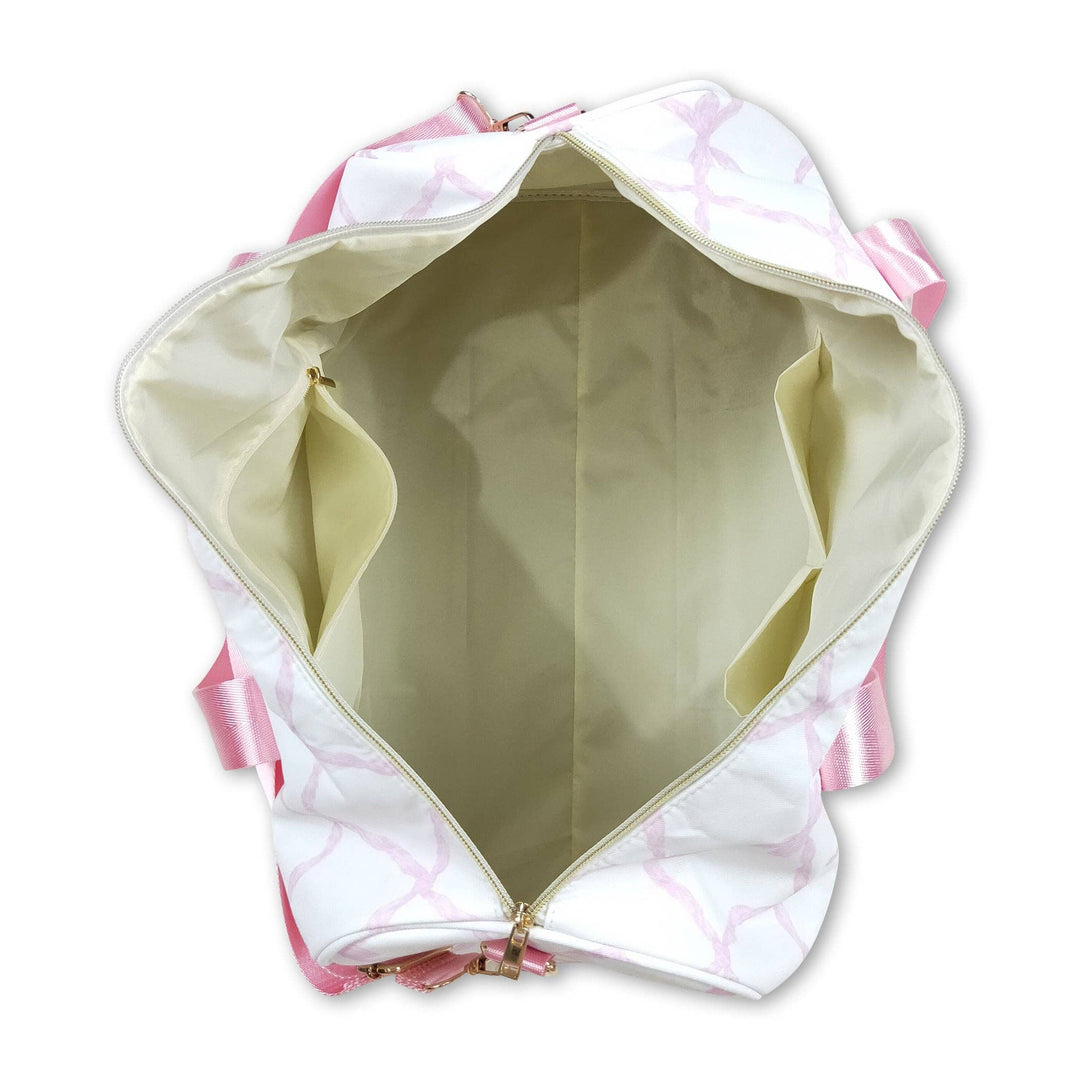 Yawoo Garments - Pink bow duffel bag