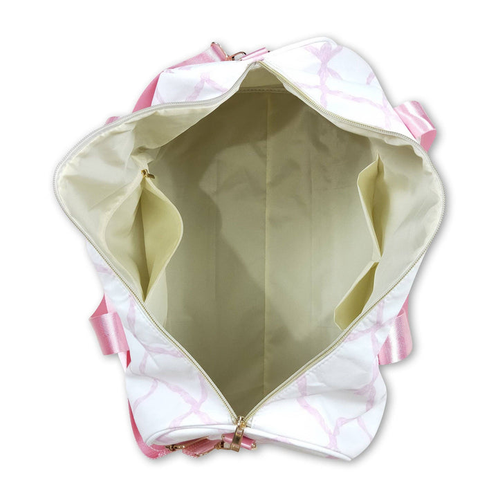 Yawoo Garments - Pink bow duffel bag