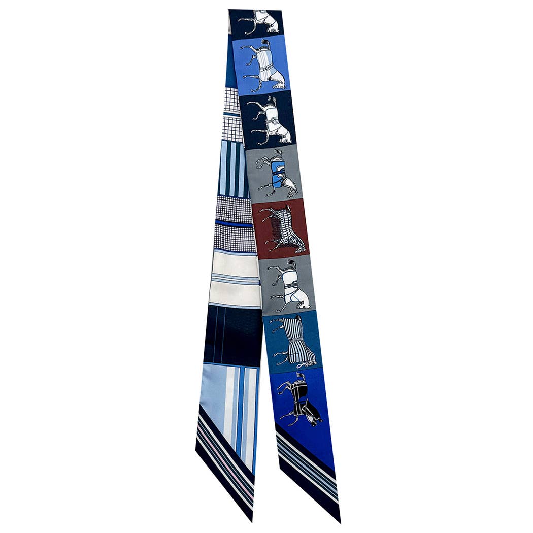 Fashion City - Colorful Patterns Horse Print Light Weight Scarf: PUR / ONE SIZE