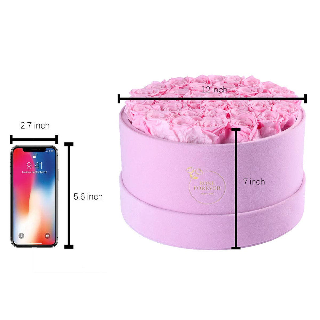 Rose Forever - Intense Pink Suede Pearl Pink 36