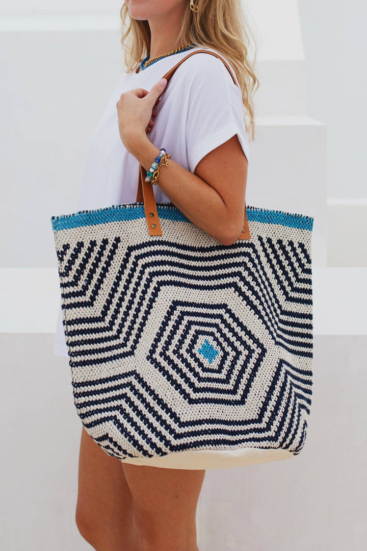 Ex Voto - Beach Tote in Blue by ExVoto