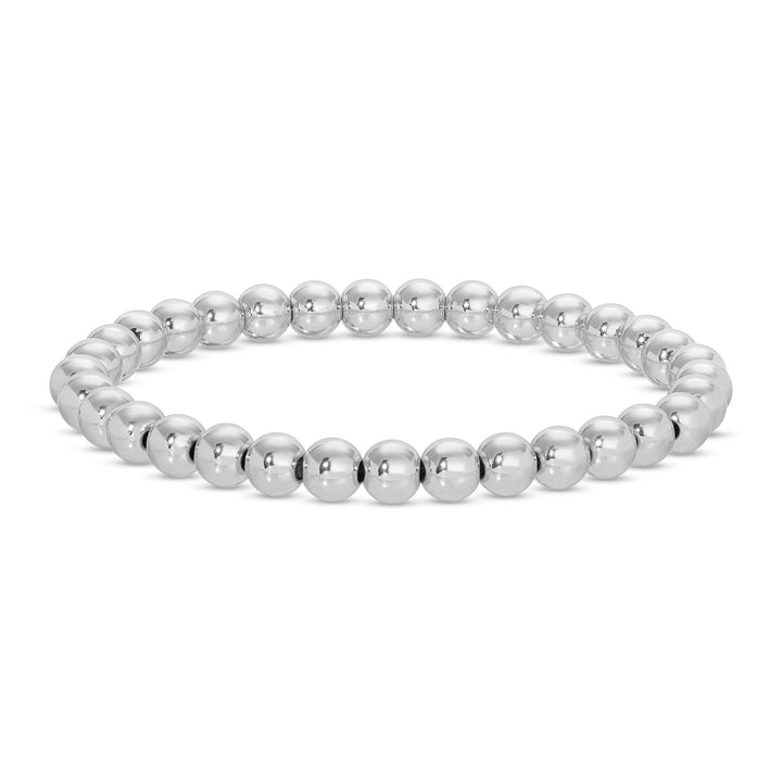 Splendid Iris - 6mm Beaded Bracelets: Gold