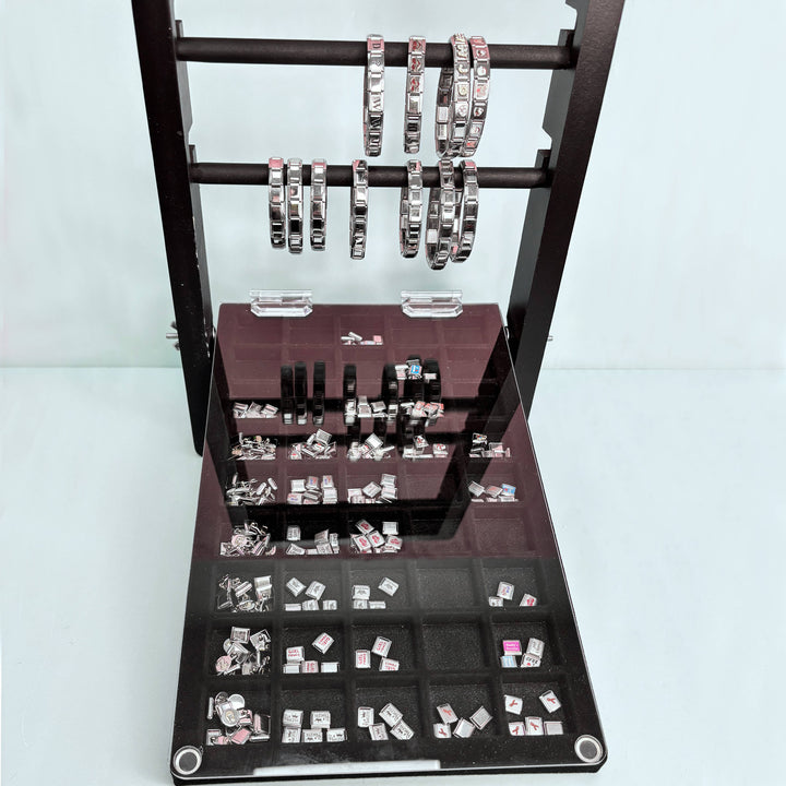 Natalia - Italian Charms Display - 40 bins & Bracelet/Necklace Rods