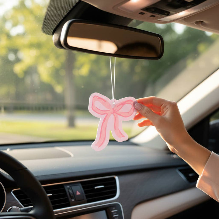 The Darling Effect - Sweet Ride Car Air Freshener–Bow Pink