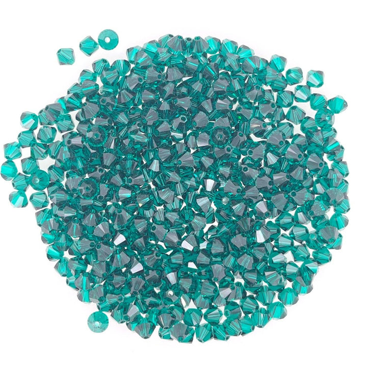 bara boheme - Crystal BTY | Gold Filled Beaded Bracelet: Aqua / 14KG Filled / Stretchy 6.5"