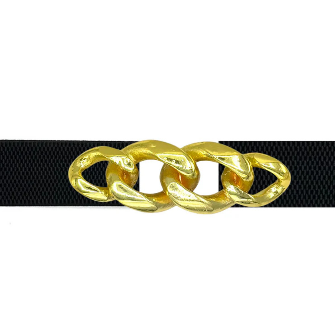 Garland - Chain Link Interchangeable Belt Buckle w/ Gold Finish