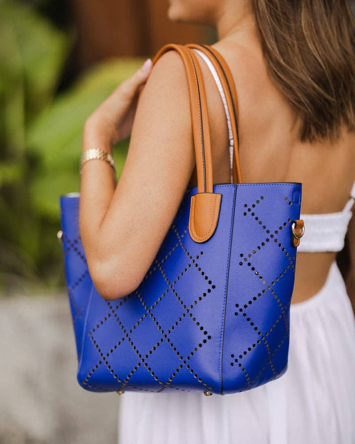 Louenhide - Baby Bermuda Tote Bag: Vegan-Polyurethane / Women-Owned / Putty