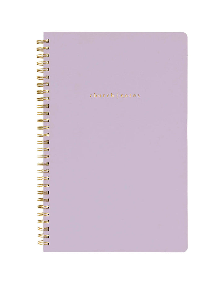 Church Notes Co. - Lilac Church Notes Bible Reference Notebook with Maps