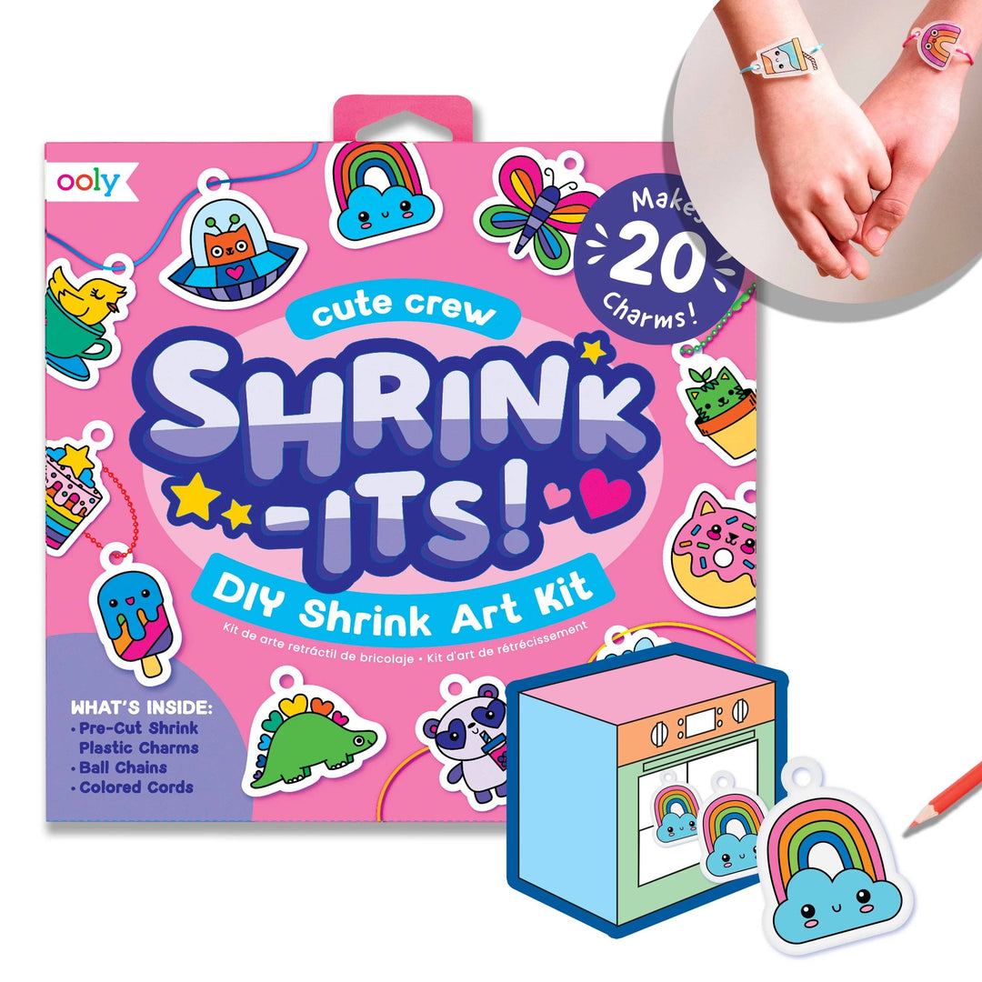 OOLY - Shrink-Its! DIY Shrink Art Kit - Cute Crew (28 PC Set)