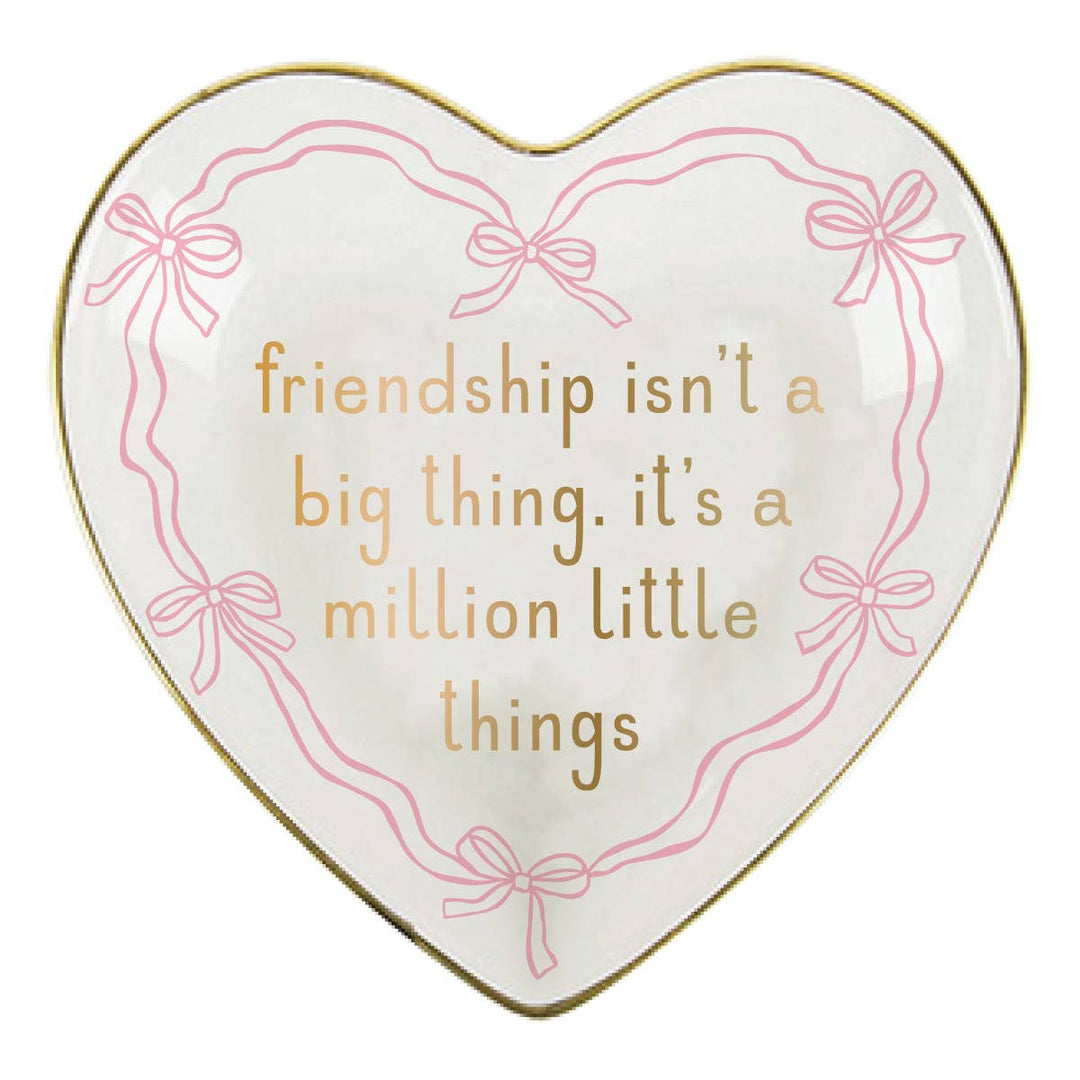 soiree-sisters - Ceramic Friendship Heart Trinket Tray | Million Things