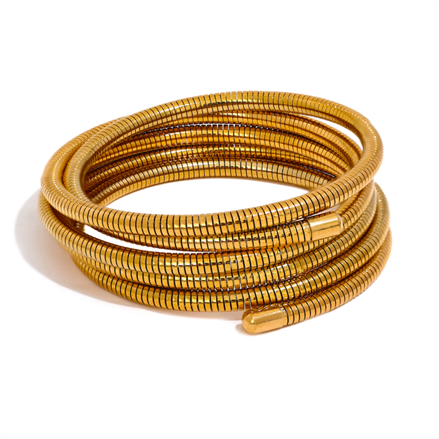 Aubrey Adele - Slinky Bracelet: Gold