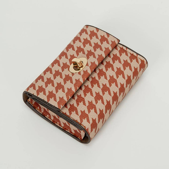 Sensibling Corp. - Faux Leather Card Holder Wallet: Red,White