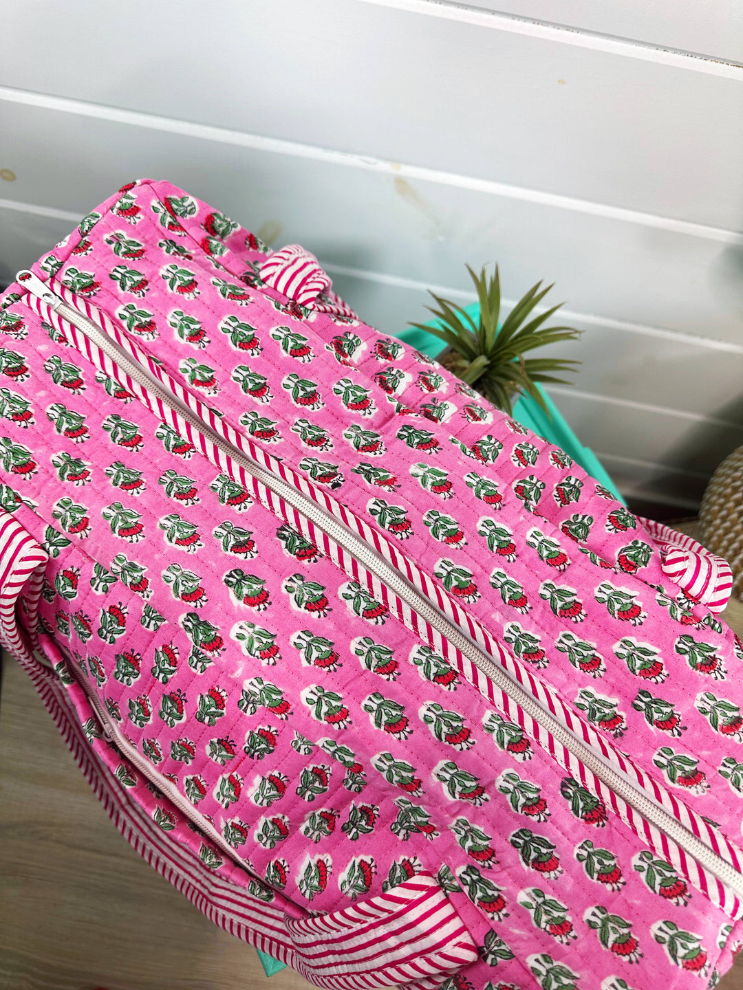 Folklore Couture - Quilted Duffle Bags | Block Print | Weekender Bag | Floral