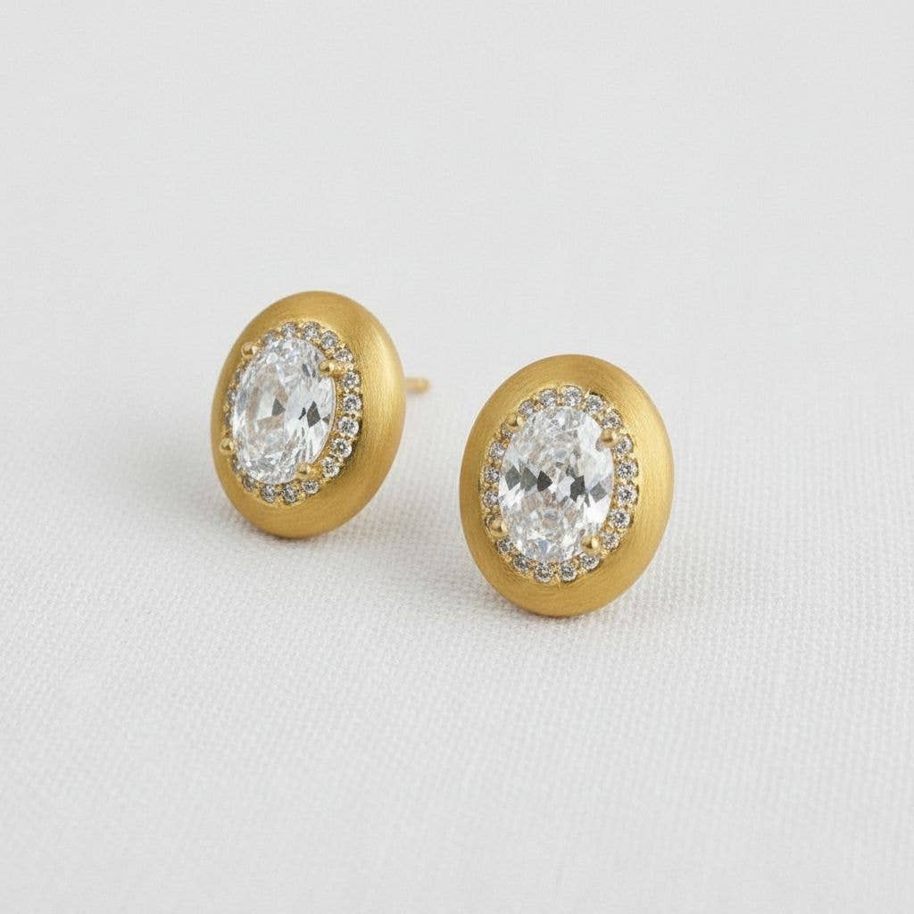 Ellemadera - Chic Vintage-Style Geometric Drop Earrings