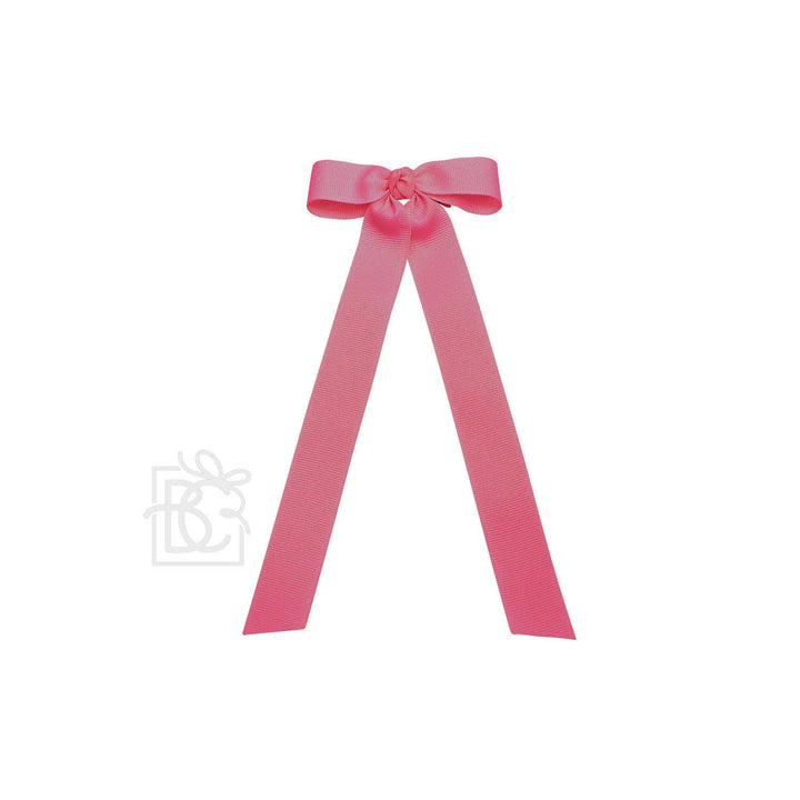 Beyond Creations, LLC - FLAT BOW W/ 7" STREAMERS ON ALLIGATOR CLIP: 3.5" W/ 7" Streamers / NAVY