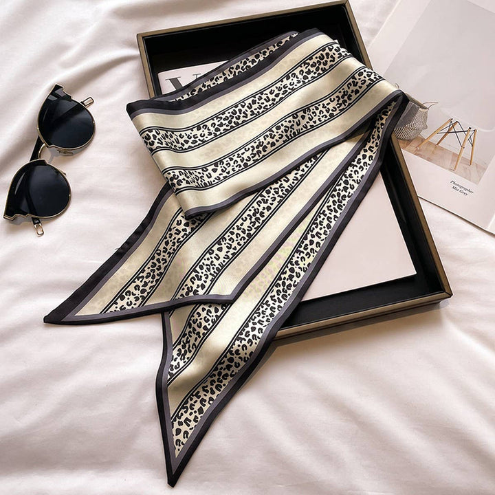 ACCITY - Women’s Long Silk Scarf – Stylish Neck Accessory_CWASC03144: TYPE10 / (OS) 2