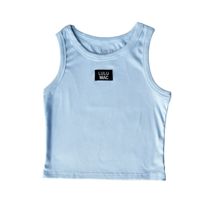 Girlie Girl Originals - DD-TANK LIGHT BLUE LULU MAC SOLID TANK TOPS: LIGHT BLUE / Small