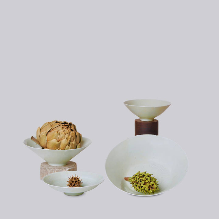 Cobalt Guild - Celadon Porcelain Small Lotus Conical Bowl