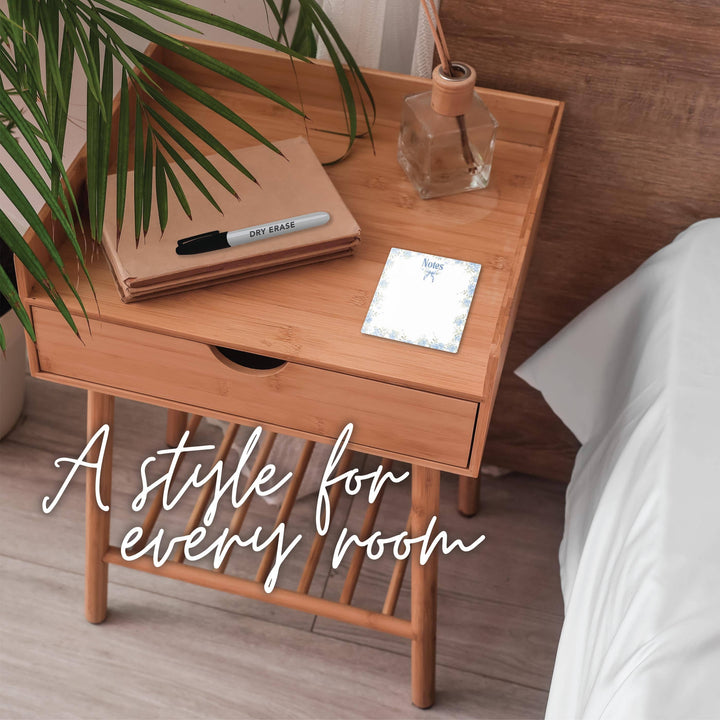 Clairmont & Co - 4 x4 Chinoiserie, Chic, Notes, Dry Erase Glass Tile, Ladies Gift