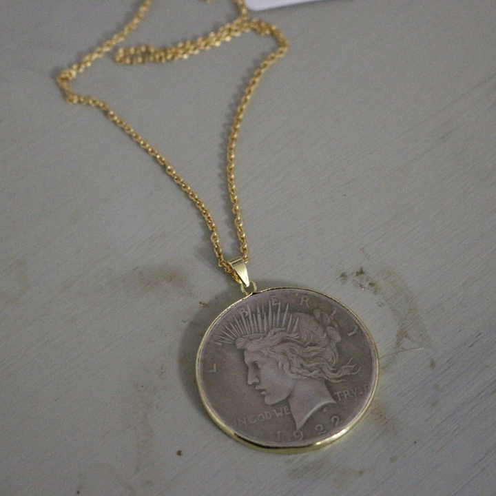 Deep South Originals Inc. - Two-Tone Lady Liberty Coin Necklace