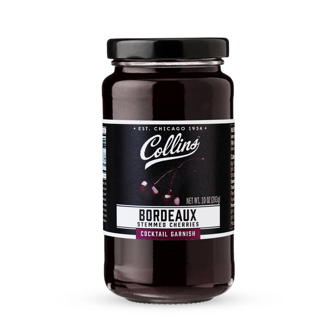Collins - Bordeaux Stemmed Dark Cherries Cocktail Garnish 10 oz