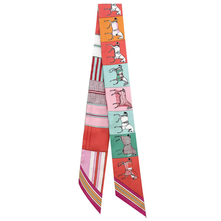 Fashion City - Colorful Patterns Horse Print Light Weight Scarf: YEL / ONE SIZE