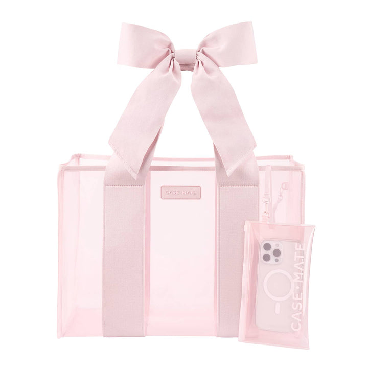 Case-Mate - Special Edition Bow Beach Tote With Phone Pouch: Ballet Pink