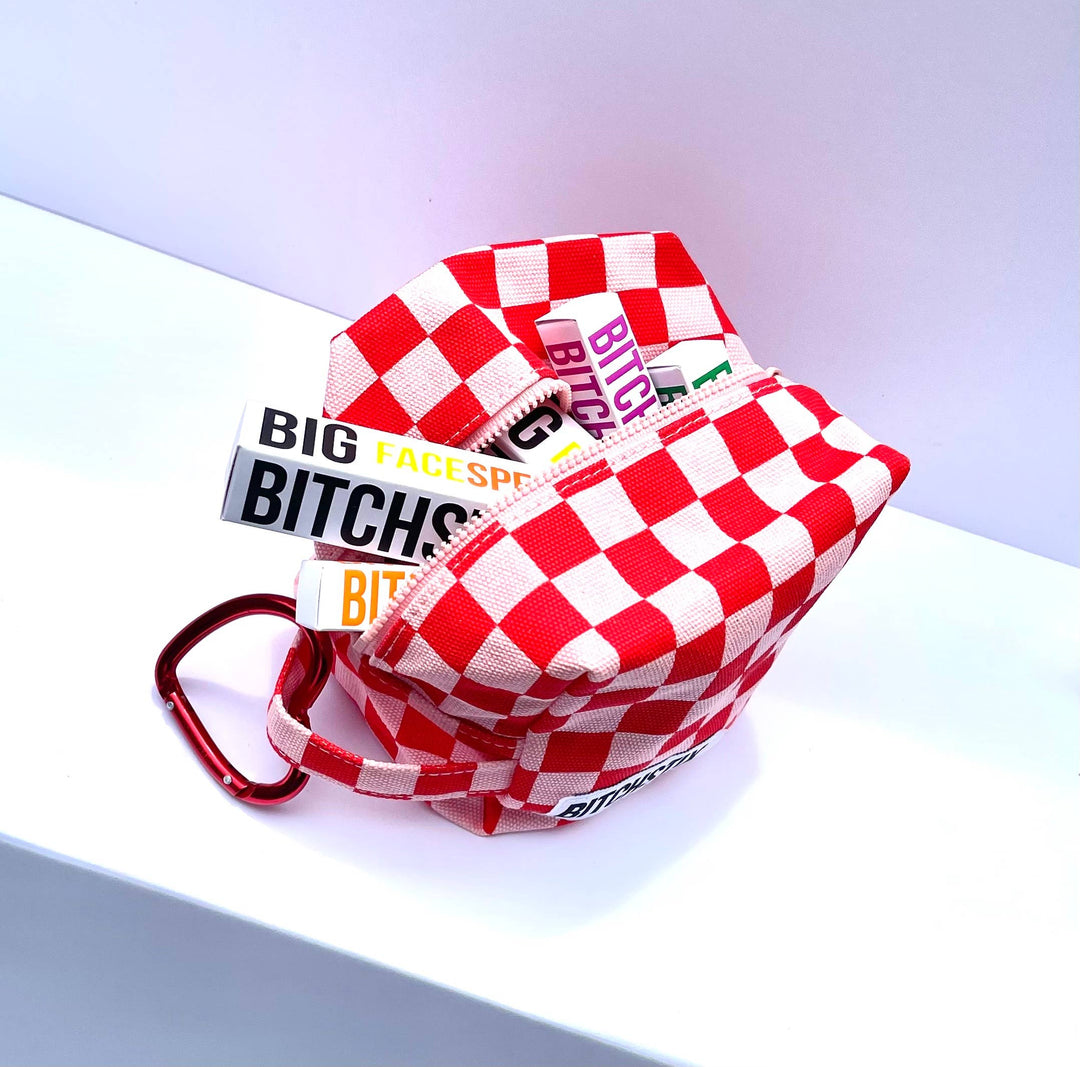 BITCHSTIX - Gift Tote: BITCHSTIX BRAND Travel Tote with Heart Carabiner.