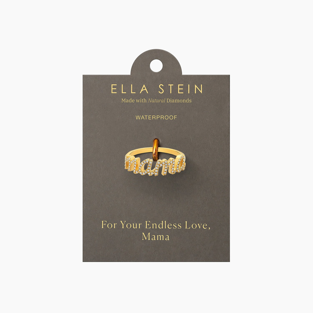 Gold Love You Mama Stmt Ring