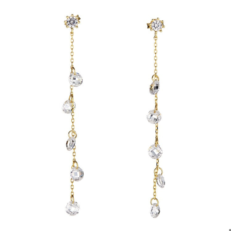 Crystal Quartz Droplet earrings