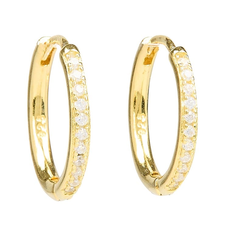 PavÃ© cz mini hoops (Â½â)