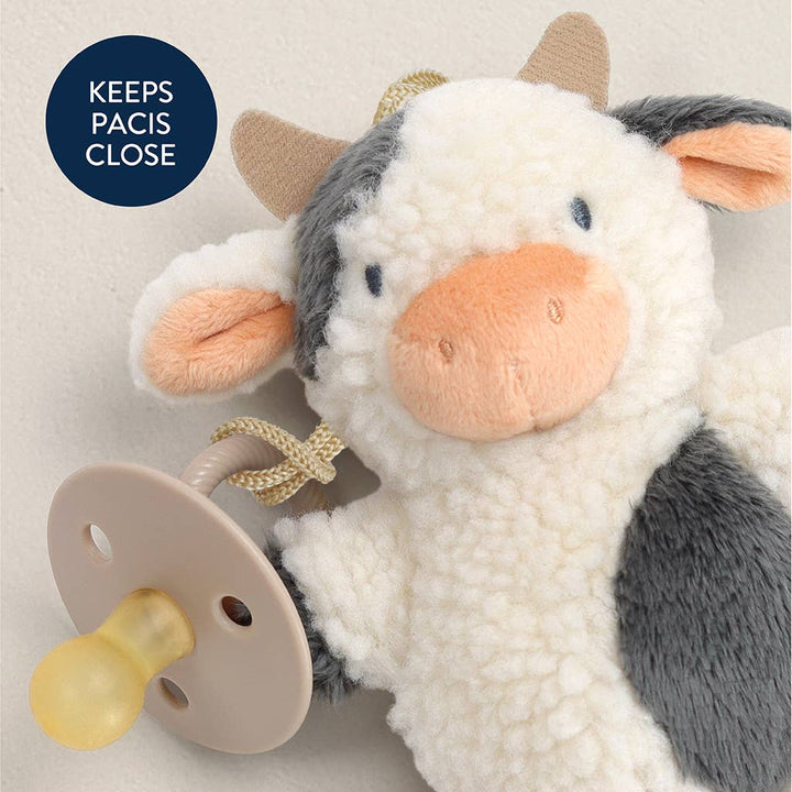 Itzy Ritzy - *NEW OPTIONS* Bitzy Pal Natural Rubber Pacifier & Plush: Bear