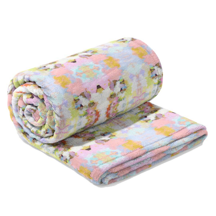 Laura Park Designs - Brooks Avenue Pink Fleece Blanket: One Size