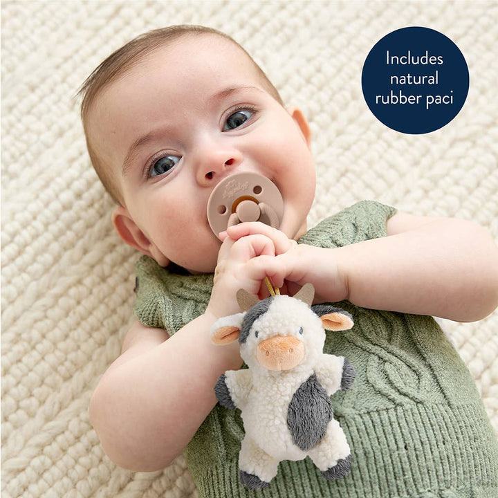 Itzy Ritzy - *NEW OPTIONS* Bitzy Pal Natural Rubber Pacifier & Plush: Bear