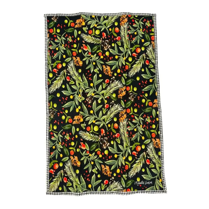 KEVA Style and Created By - Merry Berry Cotton Linen Tea Towel