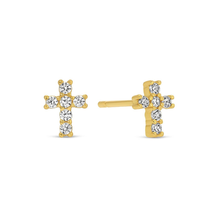 Splendid Iris - Cross Velvet Stud Gift Set: Gold