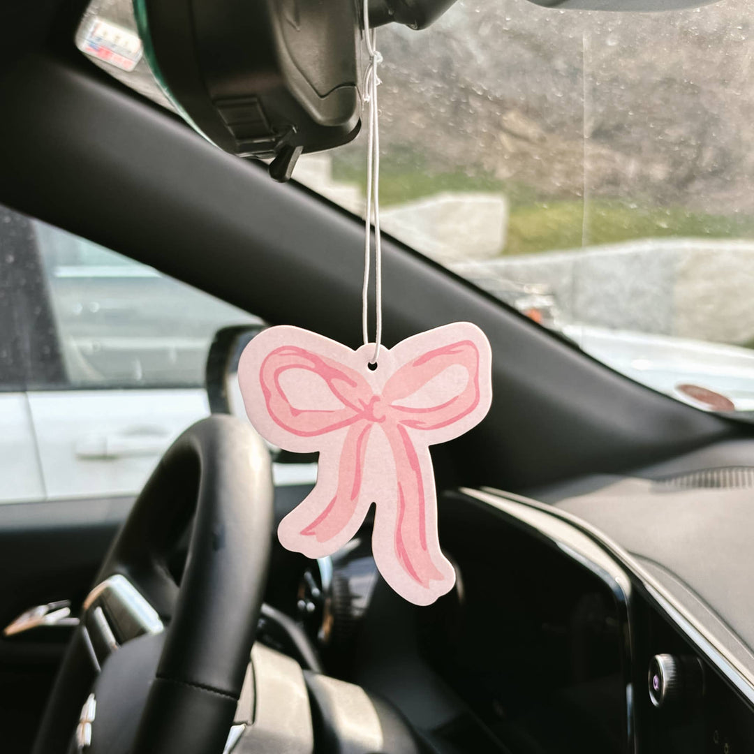 The Darling Effect - Sweet Ride Car Air Freshener–Bow Pink
