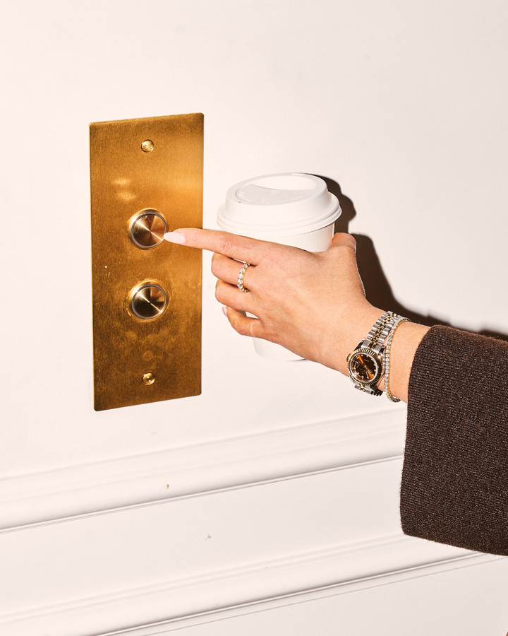 C&C LUXURY CO. - 28MM CLASSIC WATCH: TWO-TONE & MOTHER OF PEARL