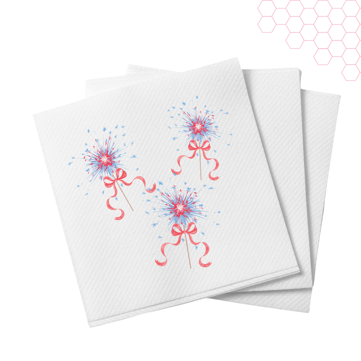 Busy Bee Gift - All American Sparklers Cocktail Napkins | Set of 20