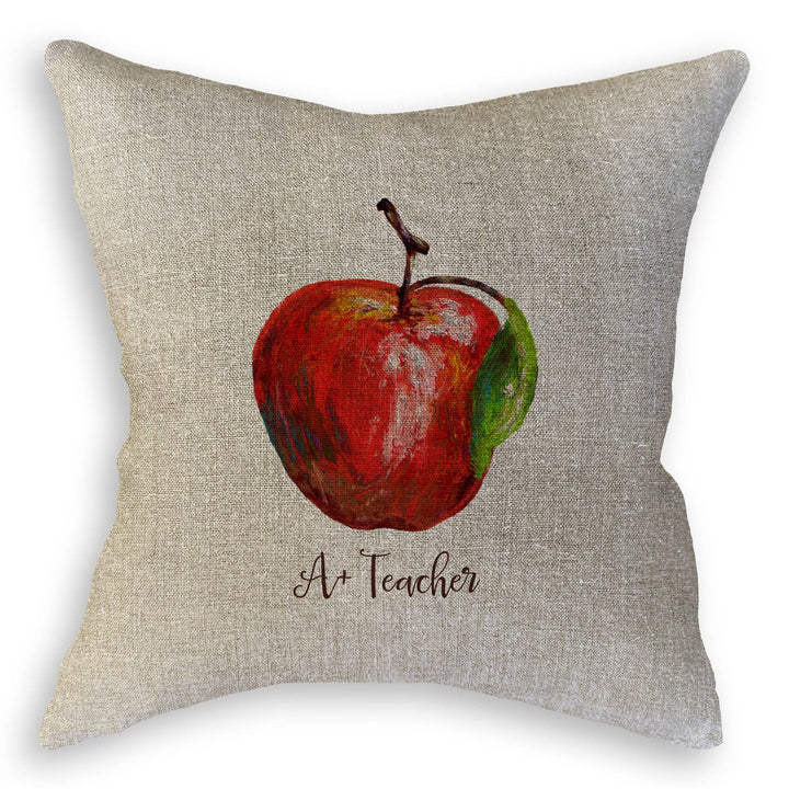 French Graffiti - Apple with A+ Teacher: Dishtowel