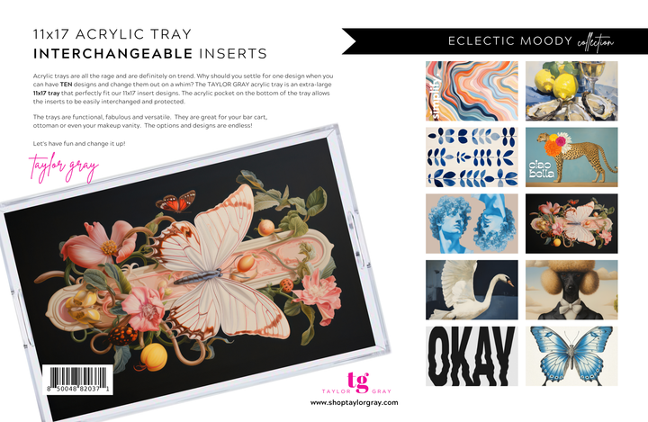 TAYLOR GRAY - 11x17 ECLECTIC MOODY insert set of 10