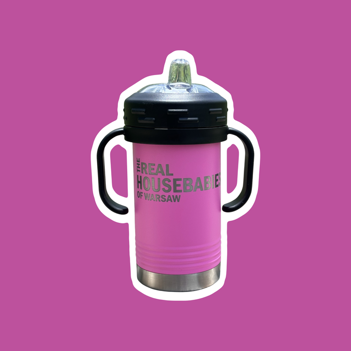 Calm Down Caren - The Real Housebabies of CUSTOM CITY Insulated Sippy Cup: White