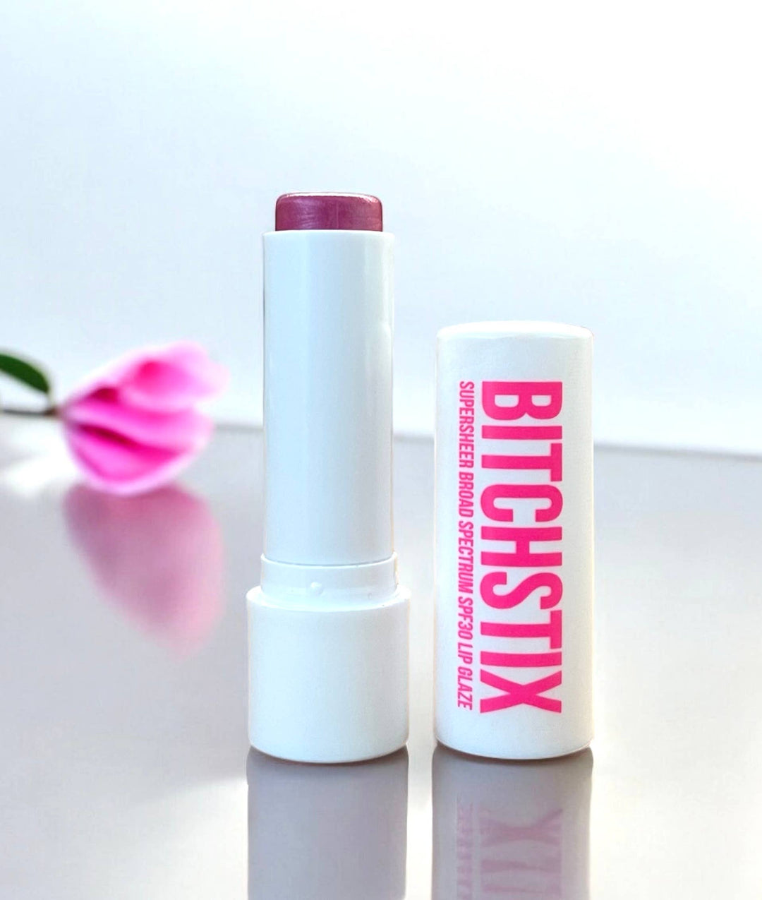 BITCHSTIX - SUPERSHEER LIP GLAZE Petal Pink - SPF30 Broad Spectrum