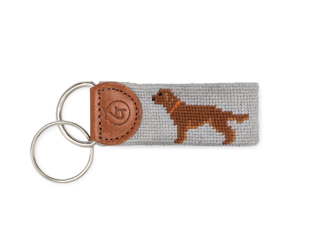Good Threads - Chocolate Lab Needlepoint Keychain