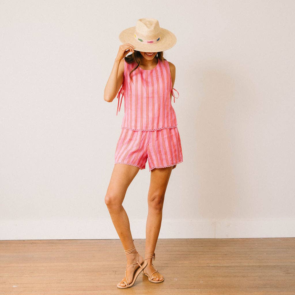 Sunshine Tienda - Orchid Pinstripe Coco Top: S