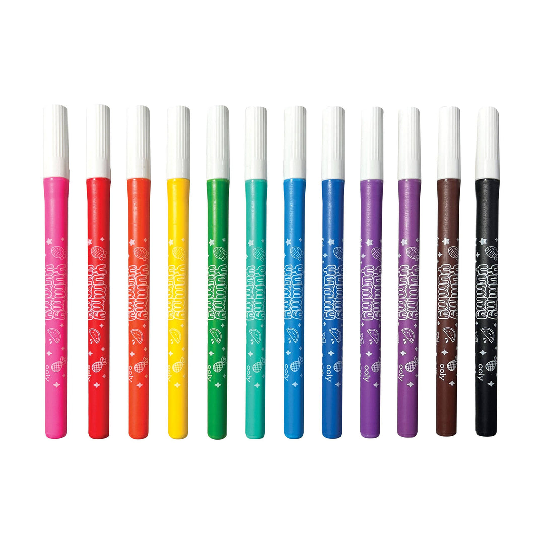 OOLY - Yummy Yummy Fruit Scented Markers - Set of 12